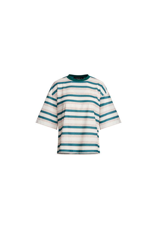 EMERGING TEE - GREEN STRIPE