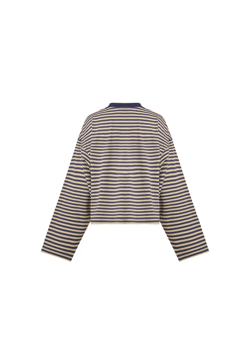 BLOOM LONG SLEEVE - BEIGE STRIPE