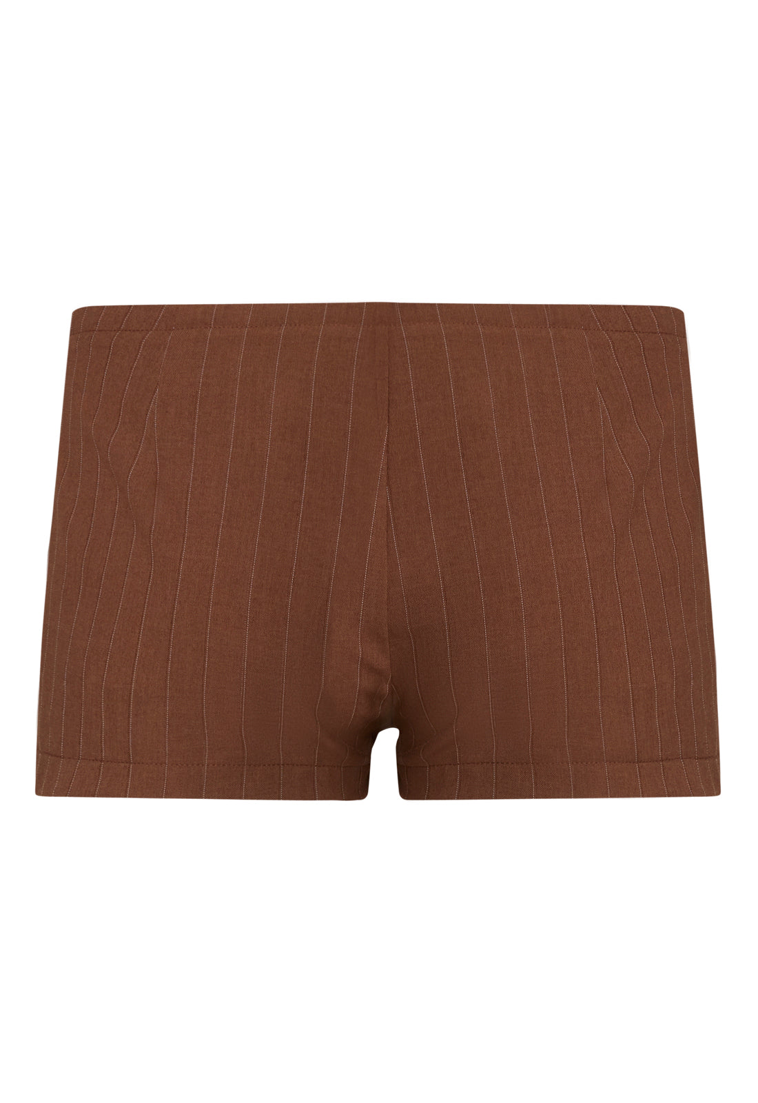 REBORN MINI SHORT - CHOCOLATE PINSTRIPE