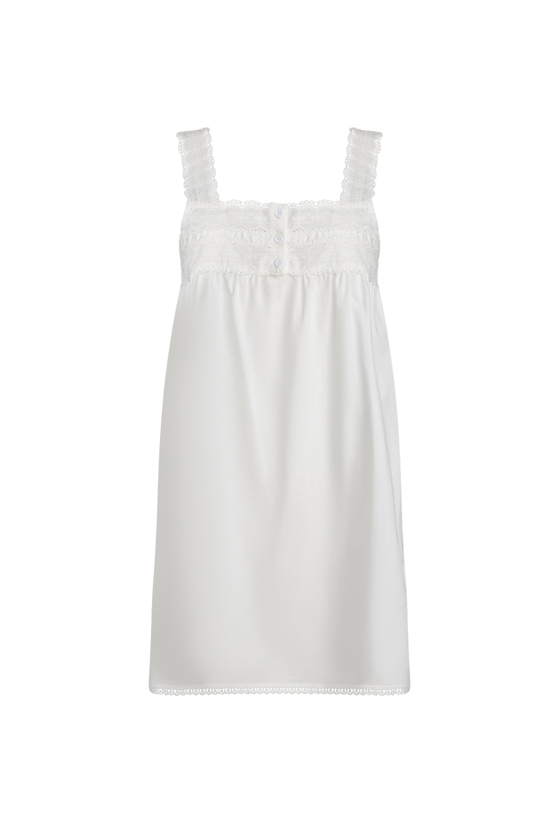 SILHOUETTE MINI DRESS - VANILLA