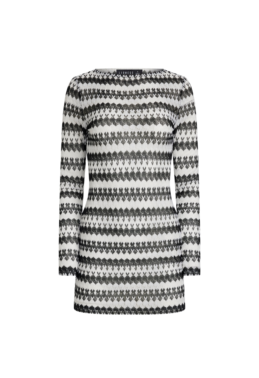 SHADOW MINI DRESS - MONOCHROME MUSE