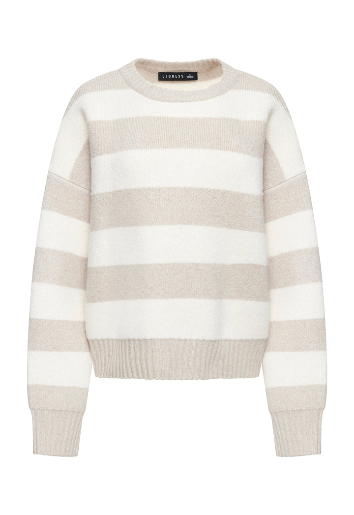 DOLCE KNIT - SAND STRIPE