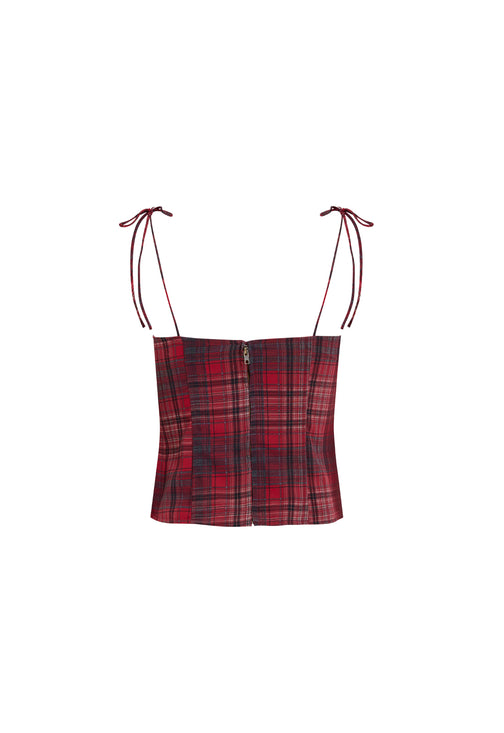 HUMPHREY CAMI - CRIMSON PLAID