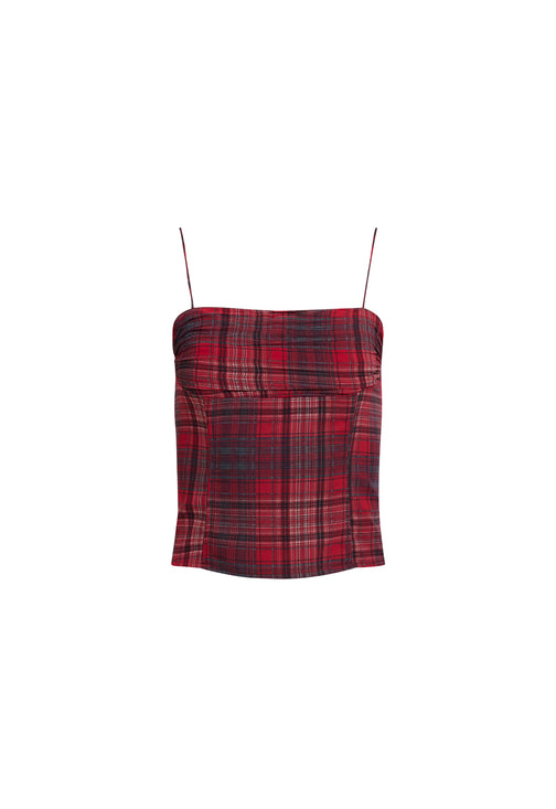 HUMPHREY CAMI - CRIMSON PLAID