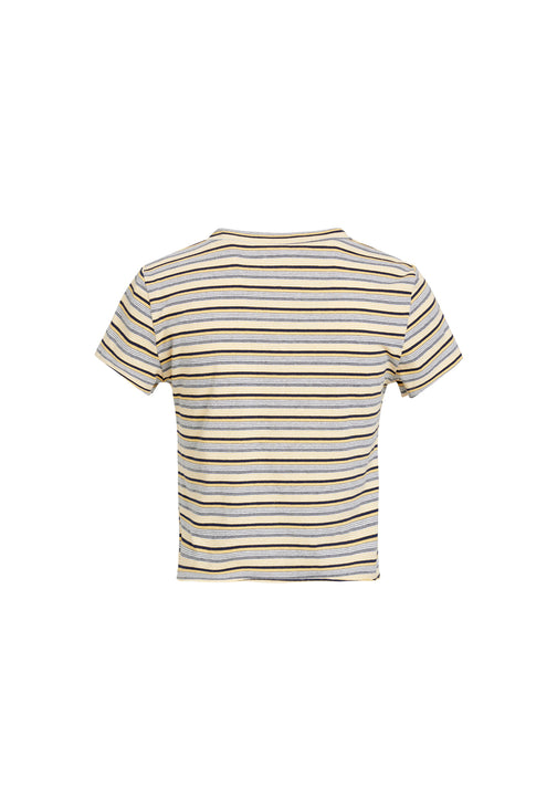 NORTH LIGHT TEE - YELLOW STRIPE