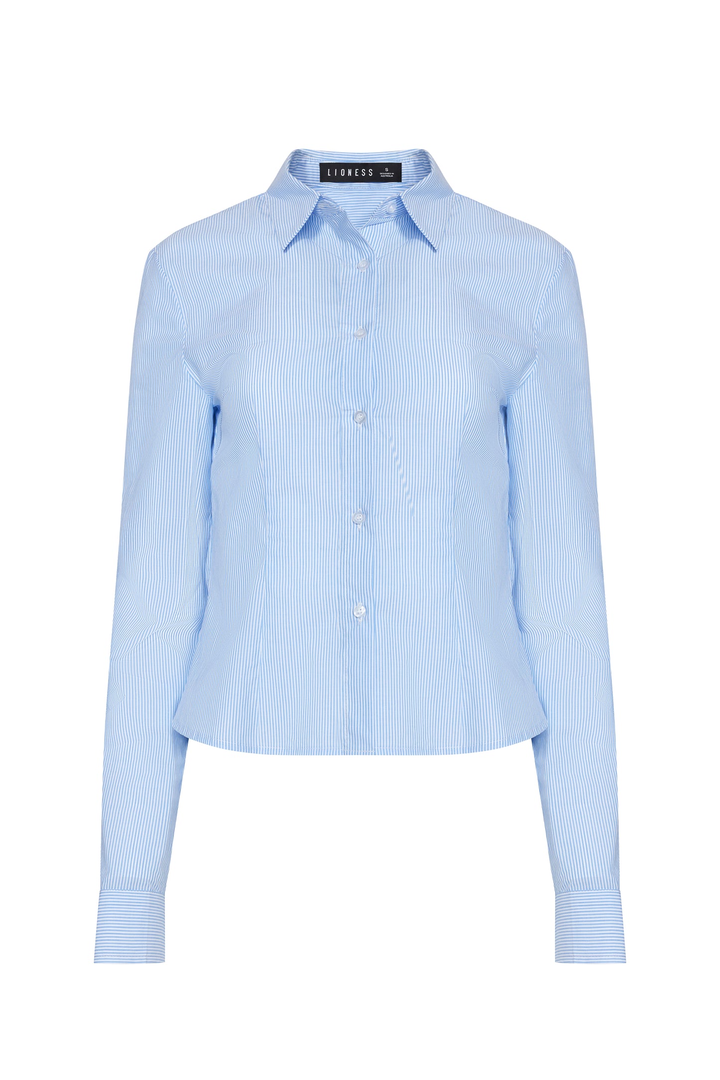 MON CHERI LONG SLEEVE - BLUE STRIPE