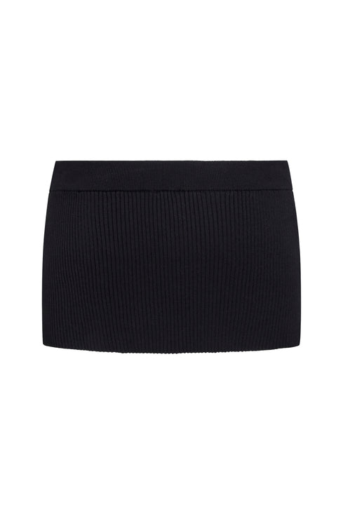NORTH LIGHT KNIT SKIRT  - ONYX