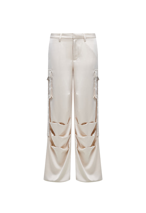 BUTTERFLY CARGO PANT - CREAM