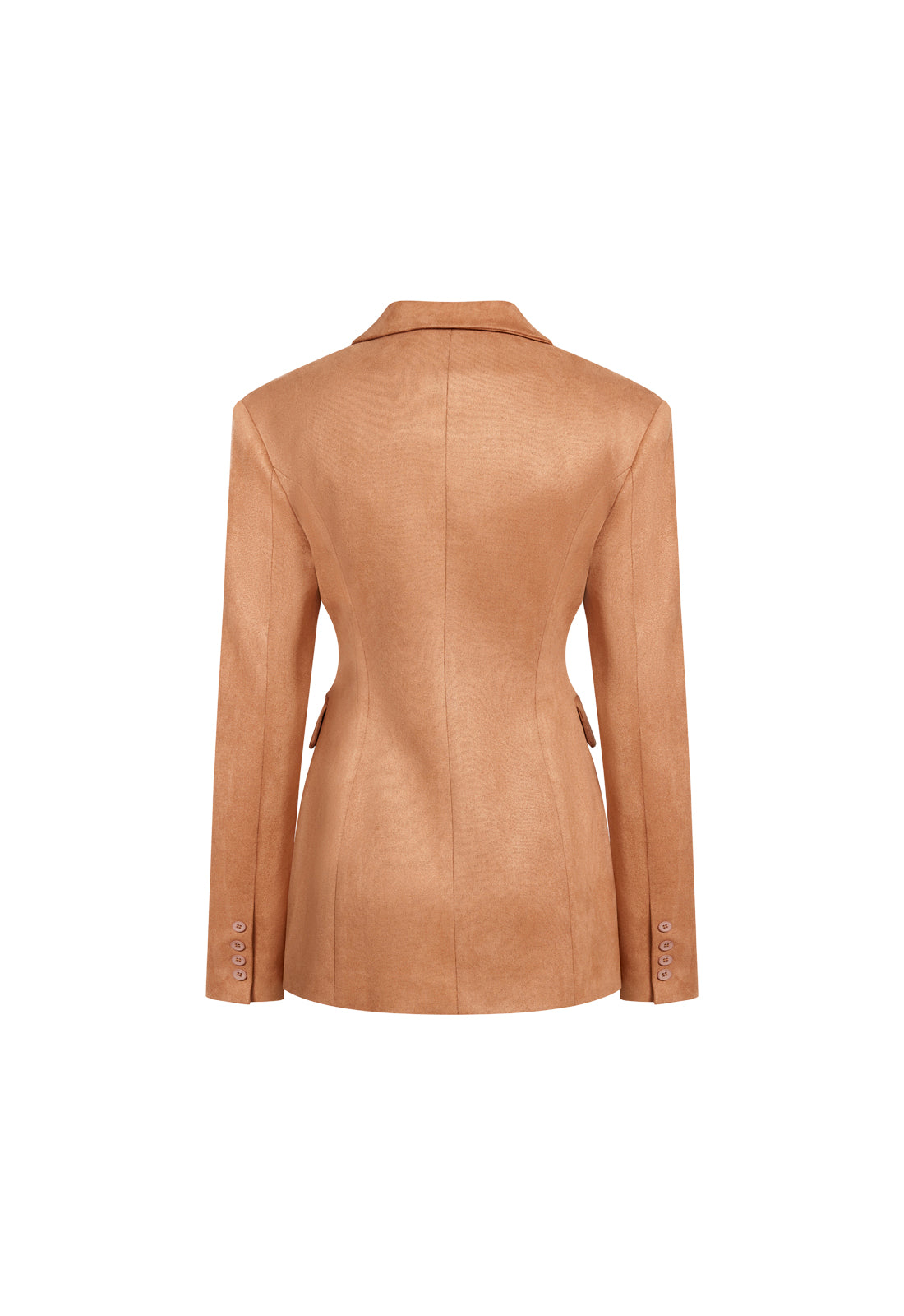 LEO CINCHED BLAZER DRESS - CAMEL