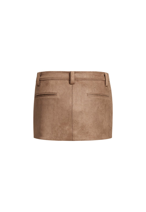 MIRAGE MINI SKIRT - COFFEE