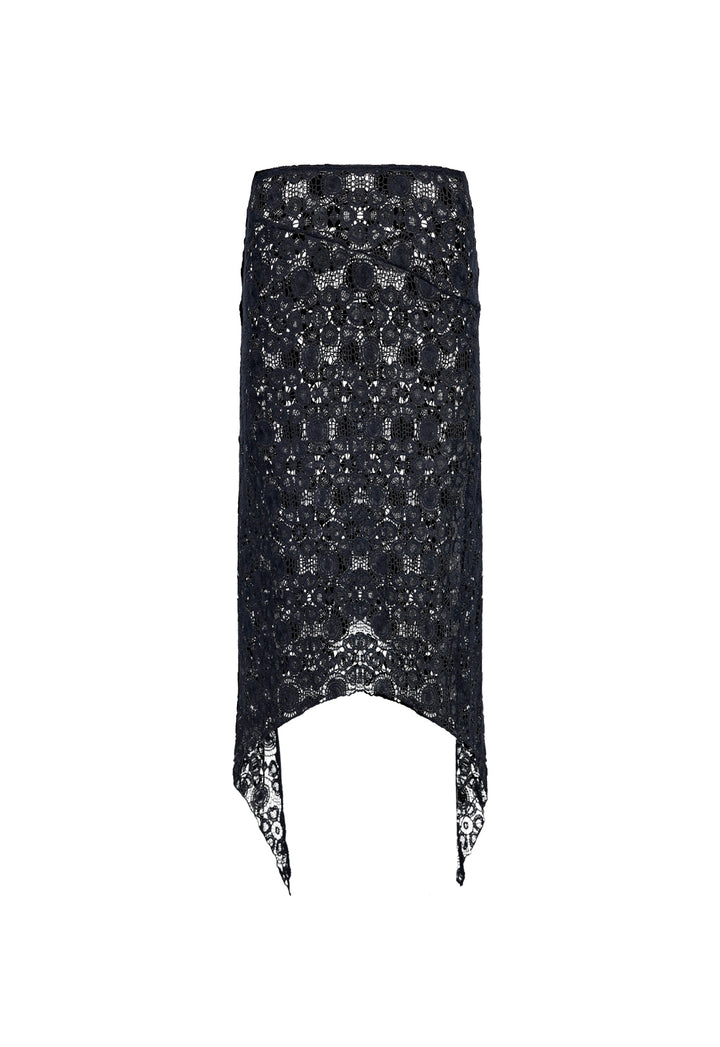 TROPHY MIDI SKIRT - NOIR