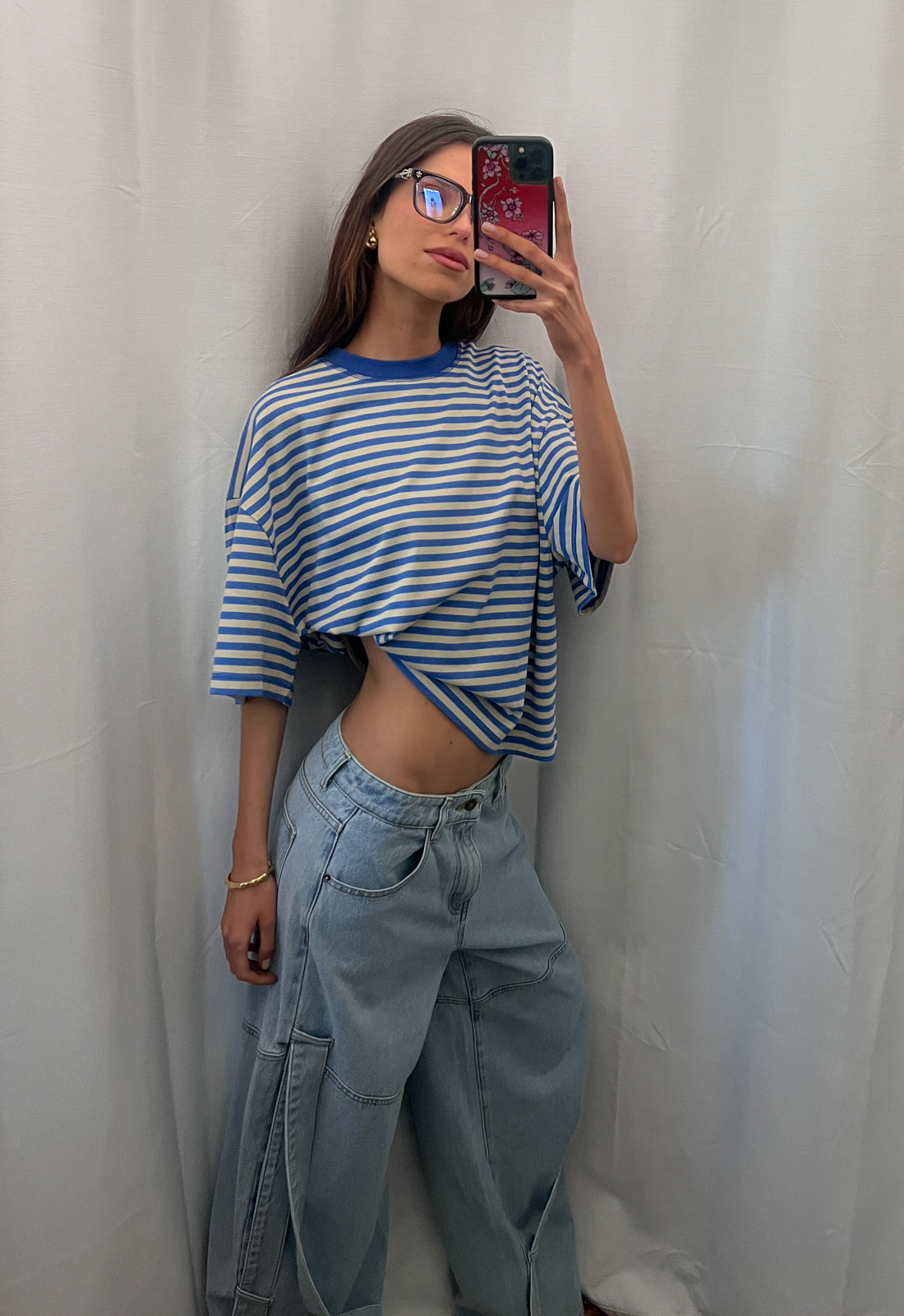 BLOOM SHORT SLEEVE - MICKEY BLUE STRIPE