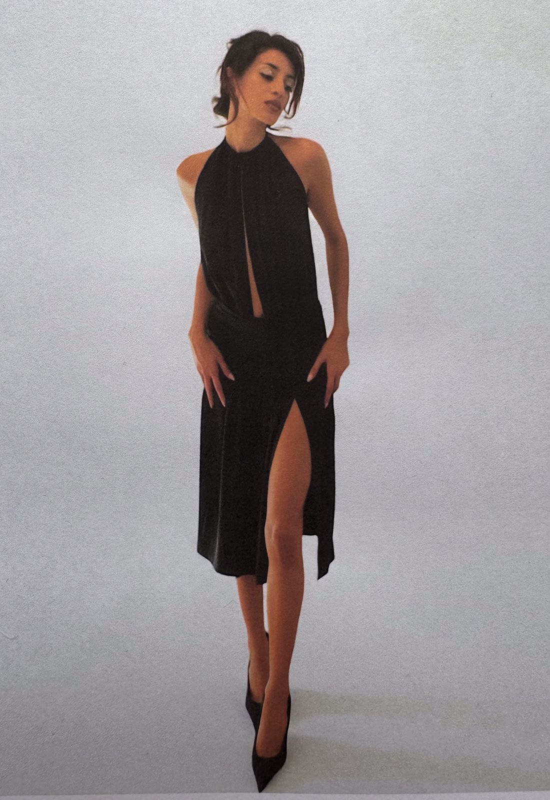 HAZE MIDI DRESS - NOIR