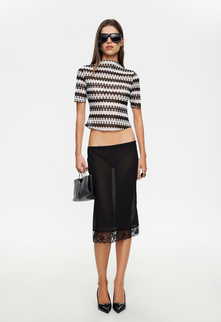 BABYDOLL MIDI SKIRT - VINYL