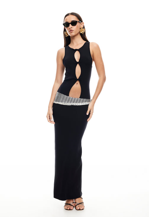 HOMECOMING MAXI DRESS - ONYX