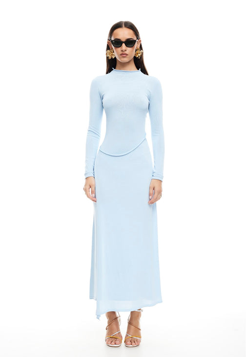 RESOLUTION MAXI DRESS - BLUE