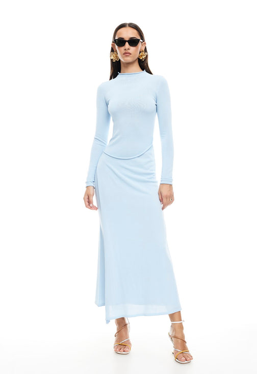 RESOLUTION MAXI DRESS - BLUE