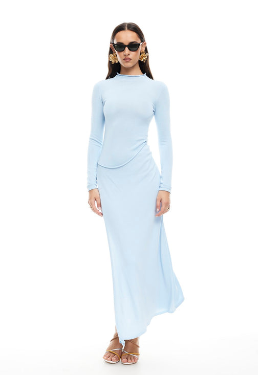 RESOLUTION MAXI DRESS - BLUE