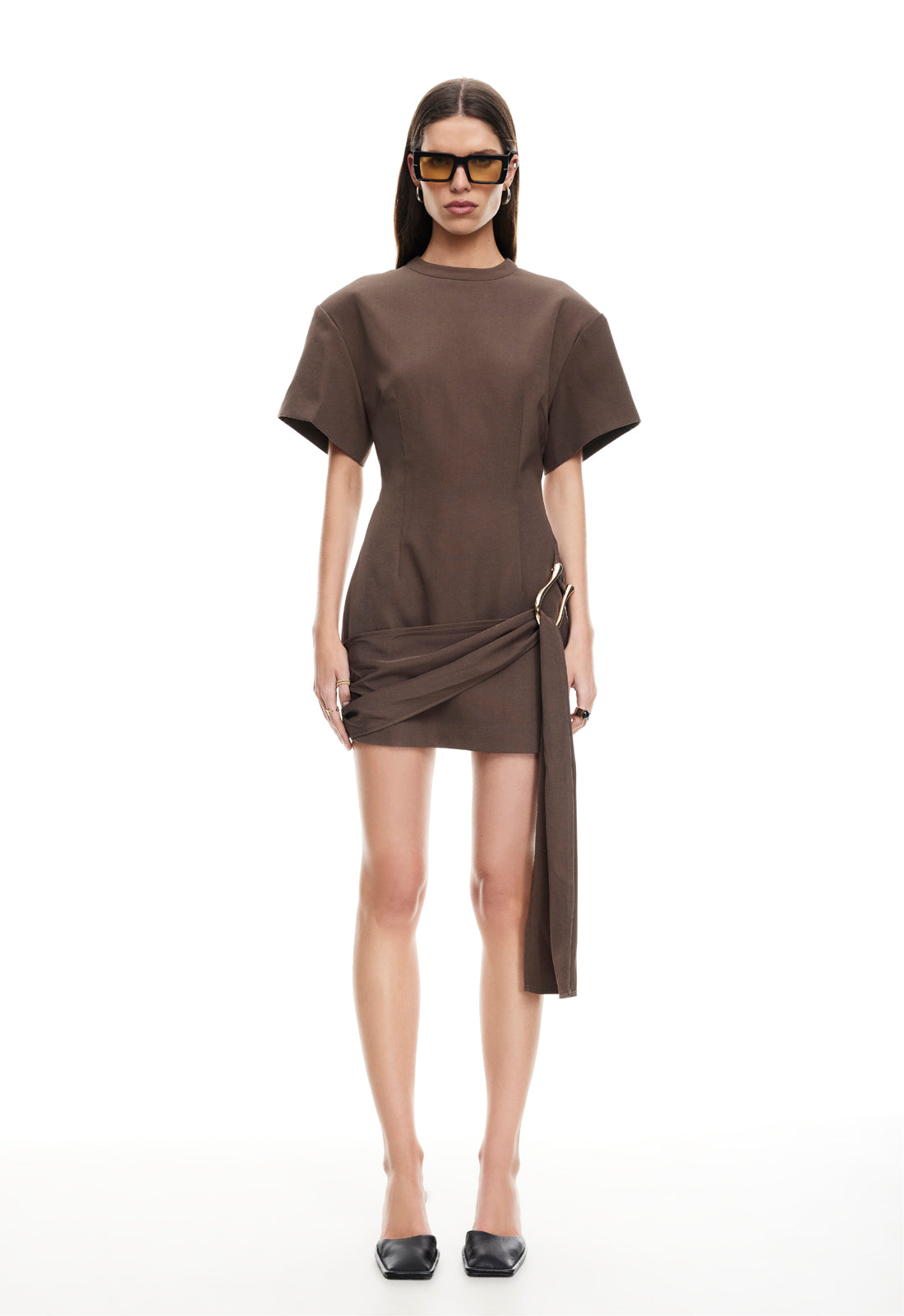 MARTINI MINI DRESS - CHOCOLATE