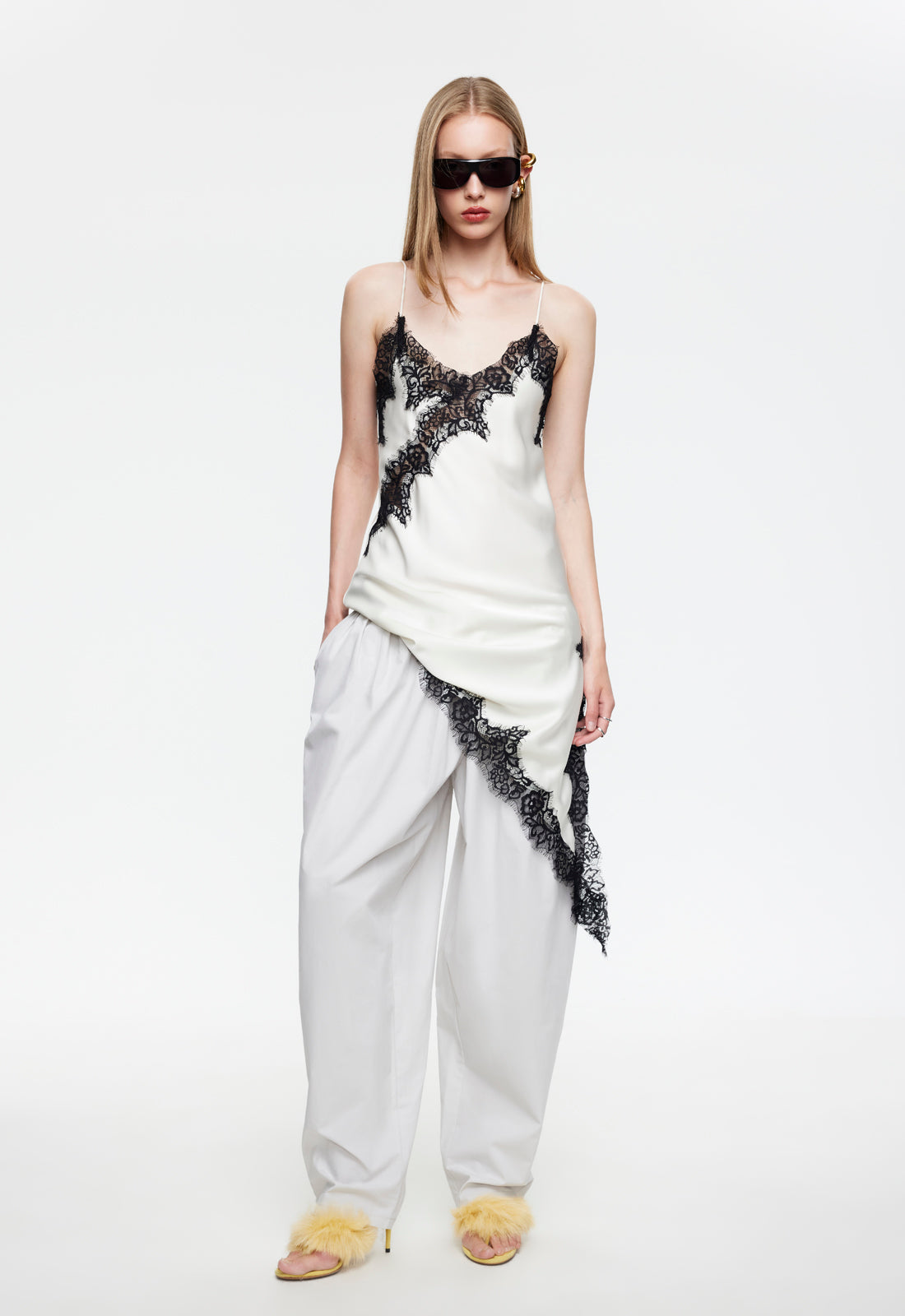 EMERGING MIDI DRESS - PORCELAIN