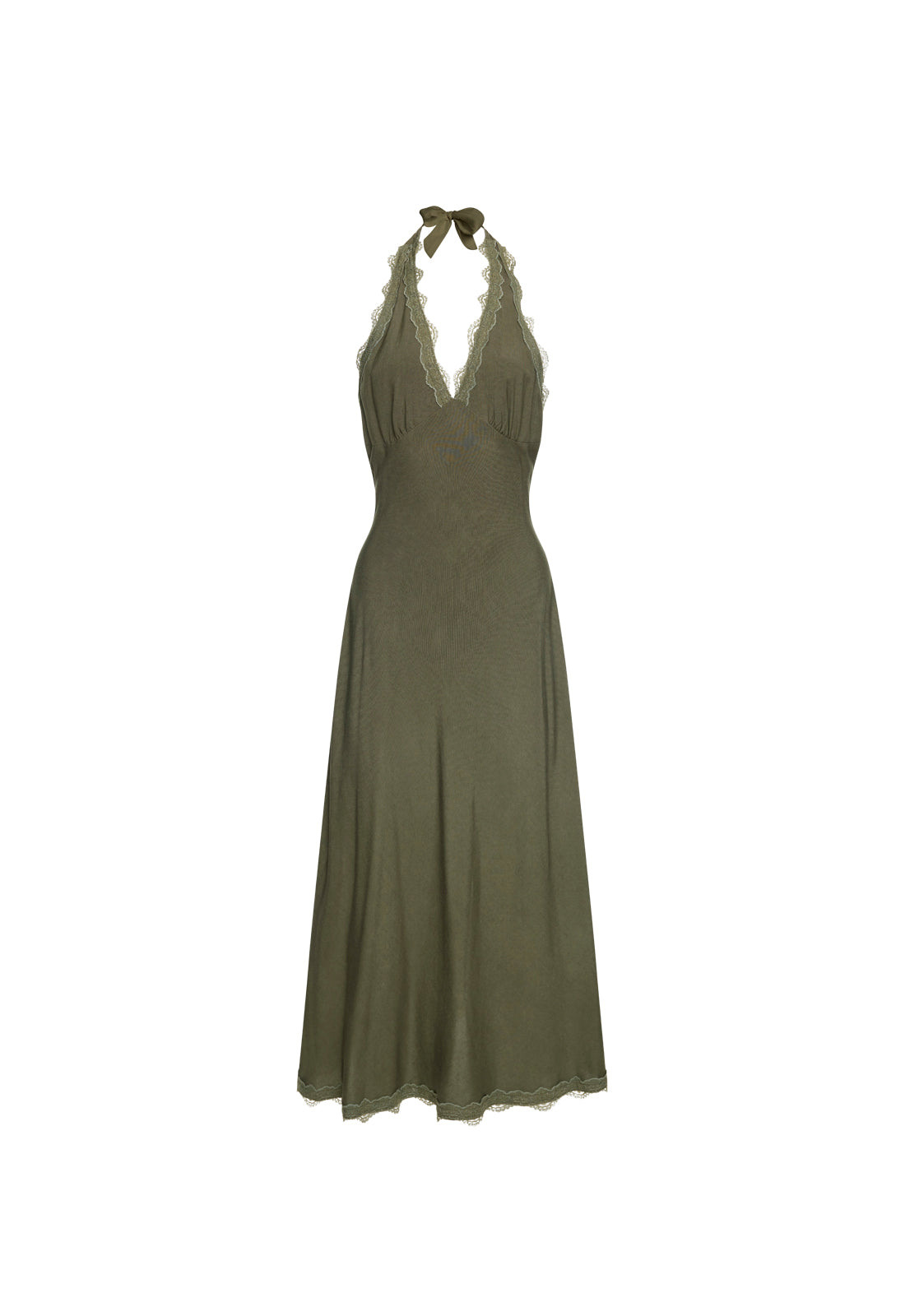 STARS ALIGN MIDI DRESS - KHAKI