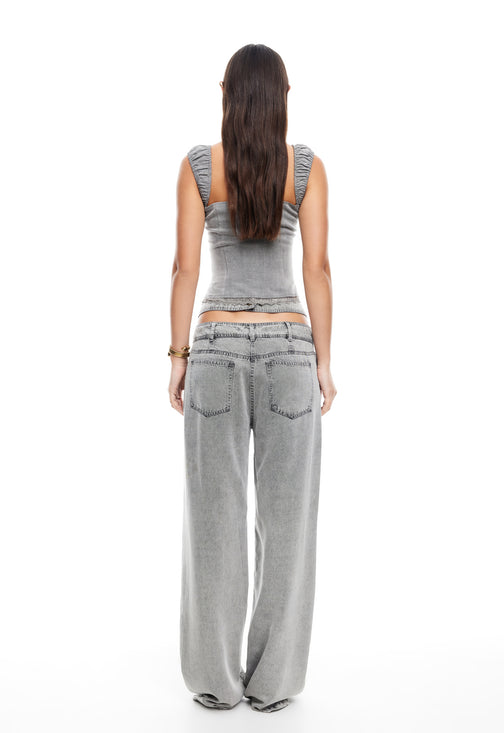 PALMER CORSET - WASHED GREY