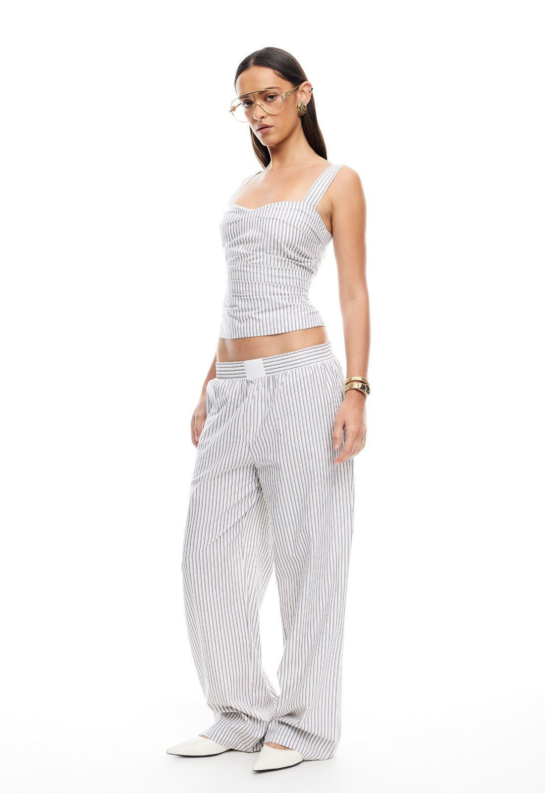 COBAIN PANT - IVORY MULTI STRIPE