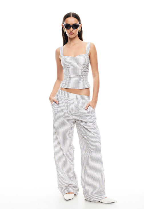 COBAIN PANT - IVORY MULTI STRIPE