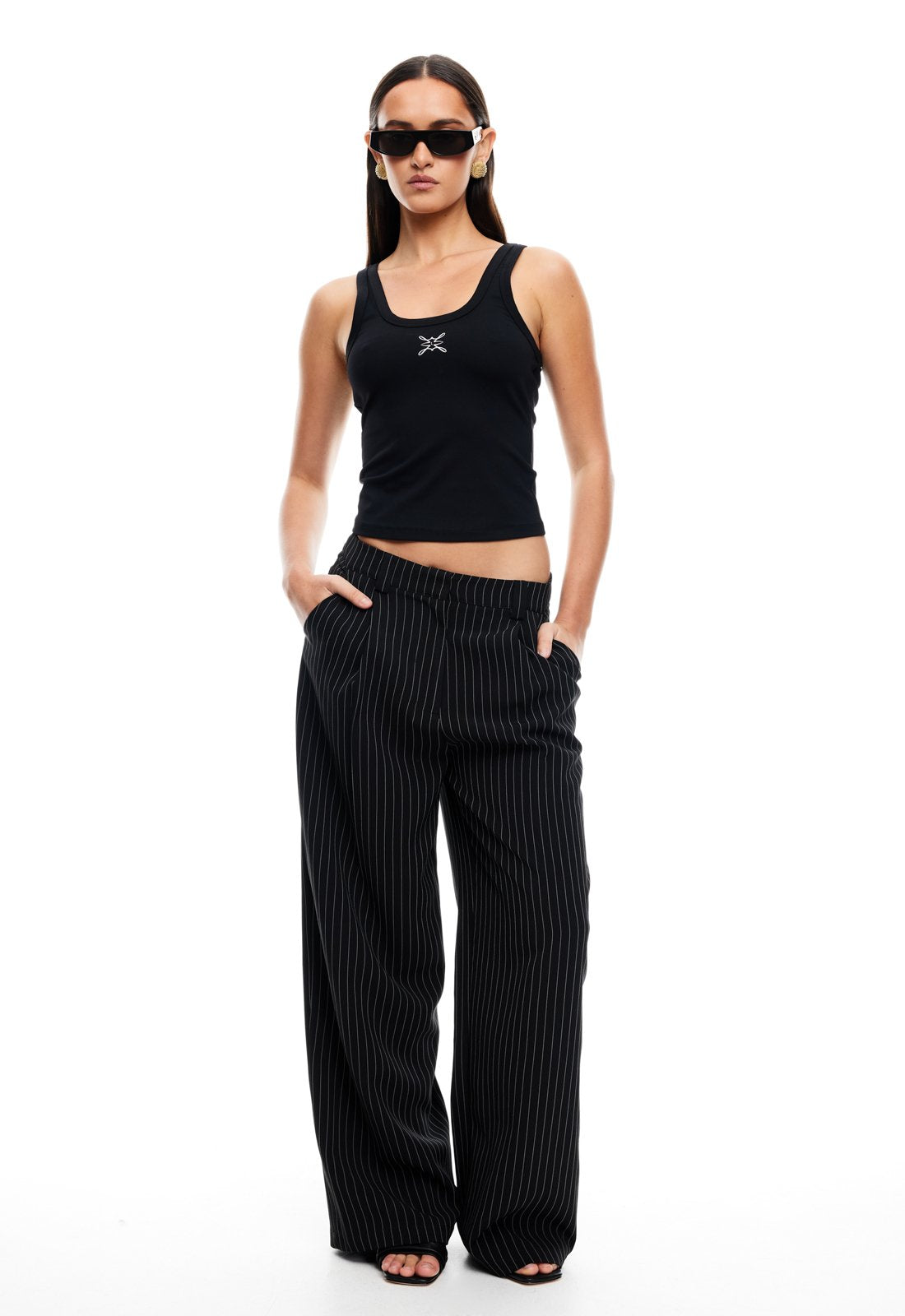 LEO PANT - ONYX PINSTRIPE