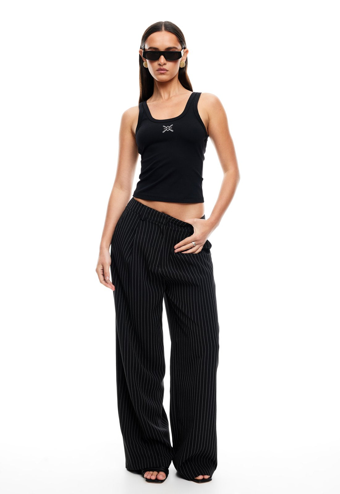 LEO PANT - ONYX PINSTRIPE