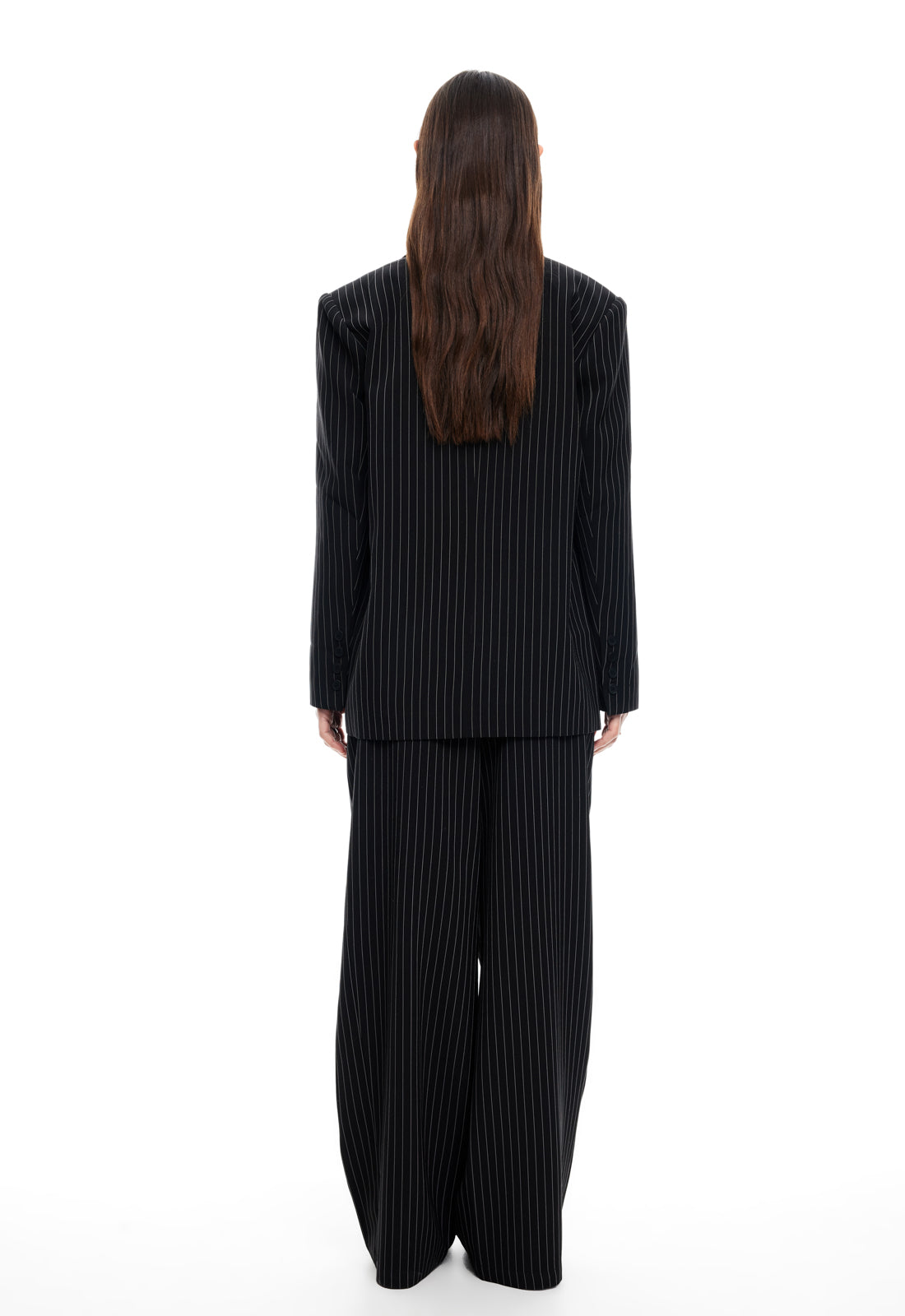 HEIRESS BLAZER - ONYX PINSTRIPE