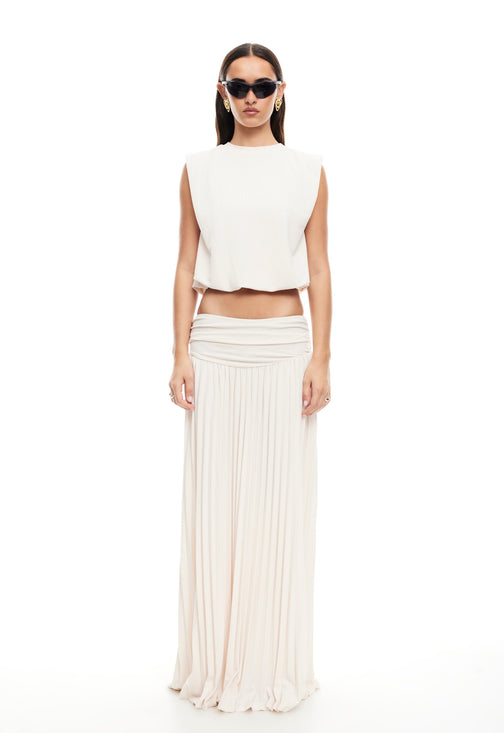 FIELD OF DREAMS MAXI SKIRT - IVORY