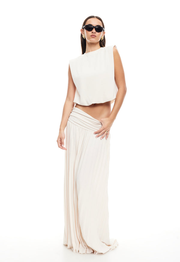 FIELD OF DREAMS MAXI SKIRT - IVORY