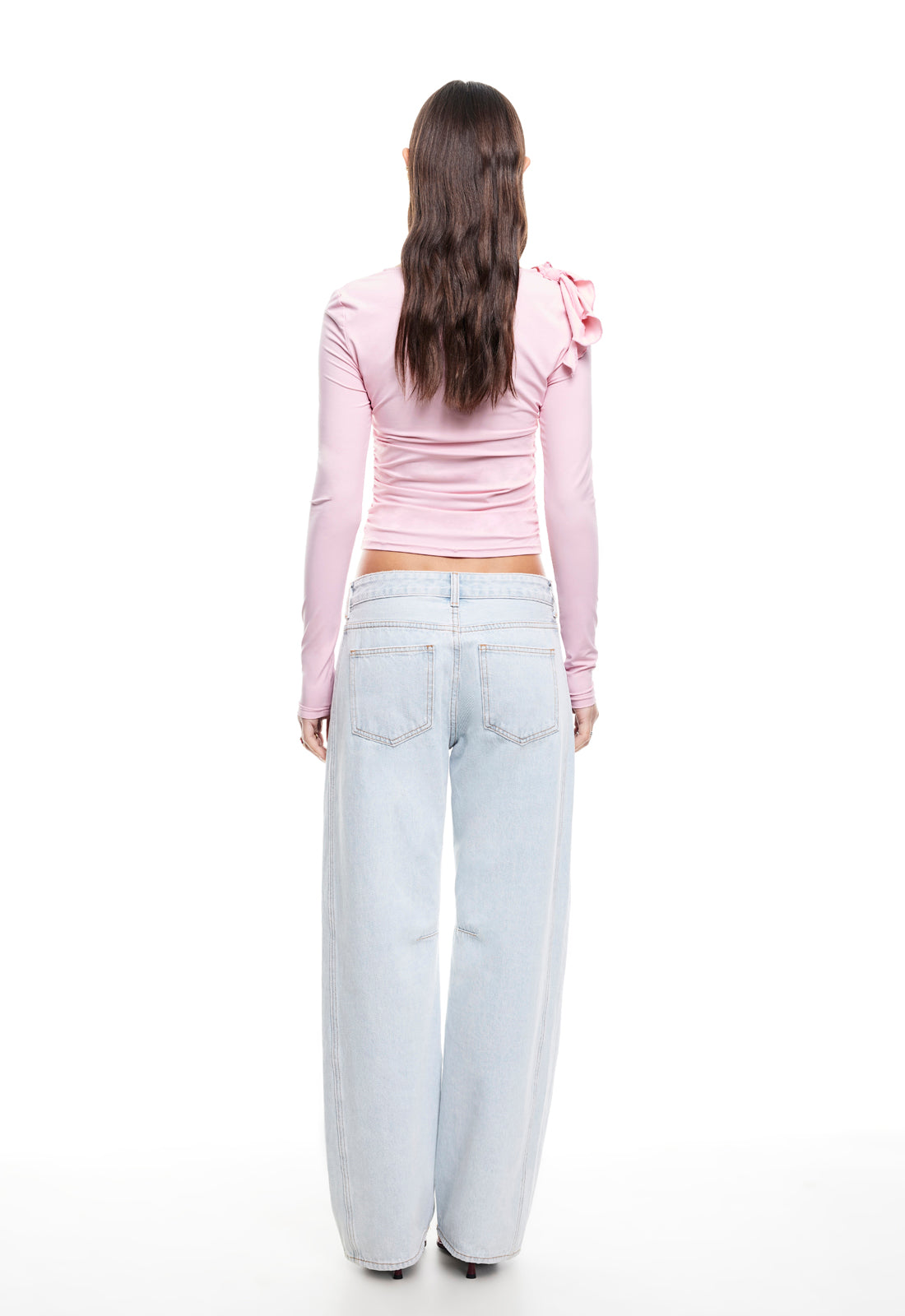 RENDEZVOUS LONG SLEEVE TOP - BUBBLEGUM