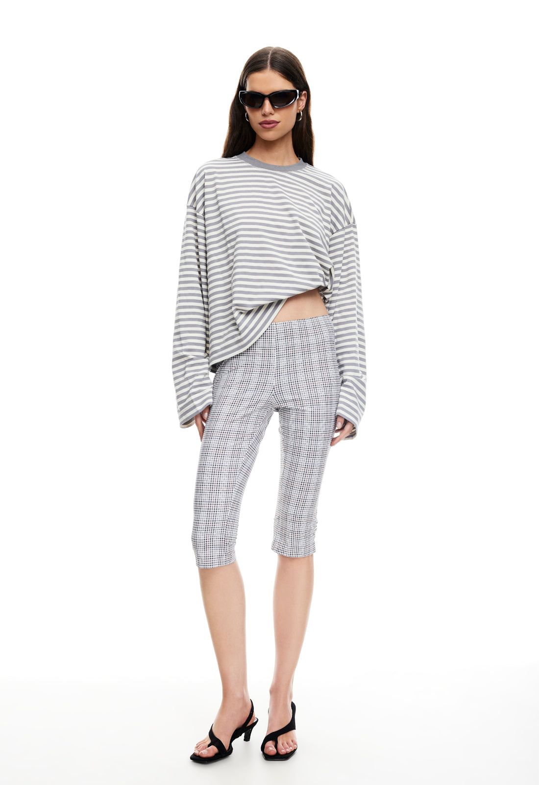 BLOOM LONG SLEEVE - ASH STRIPE