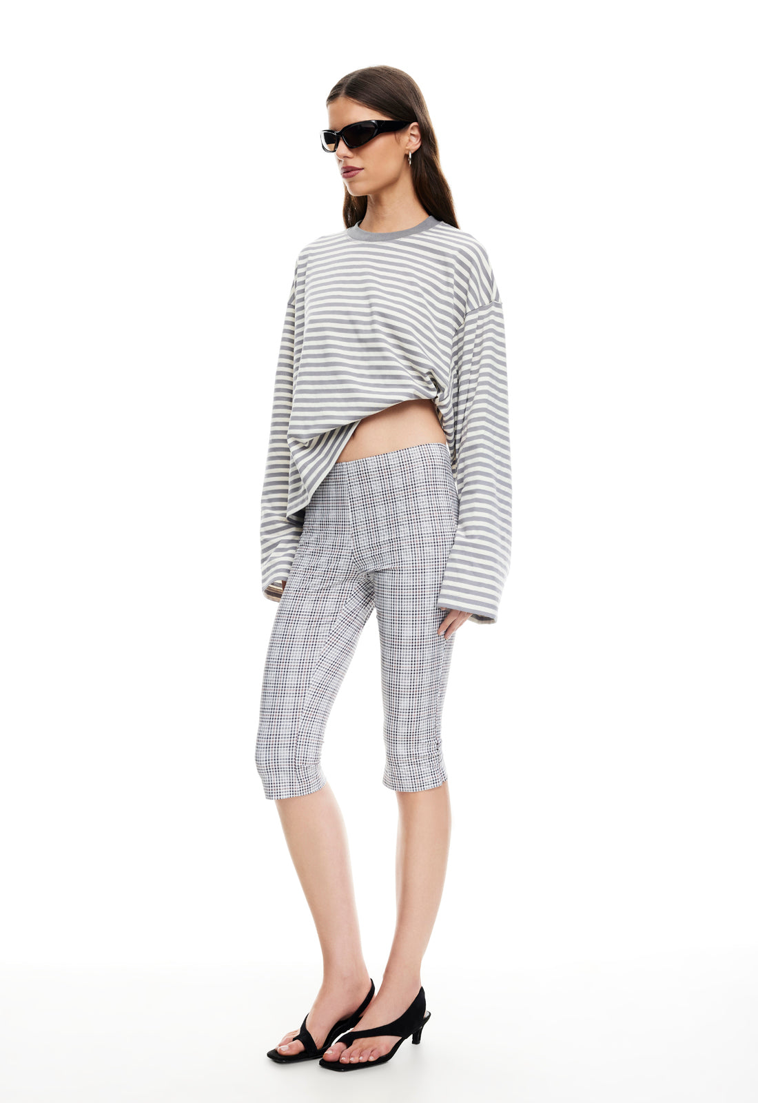 BLOOM LONG SLEEVE - ASH STRIPE