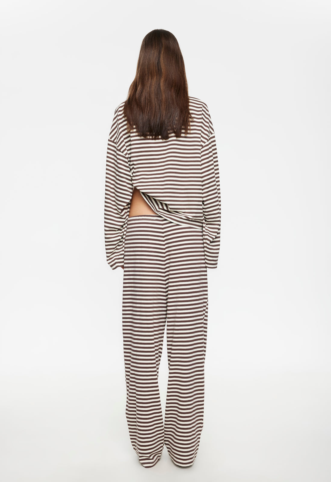 BLOOM PANT - DARK CHOCOLATE STRIPE