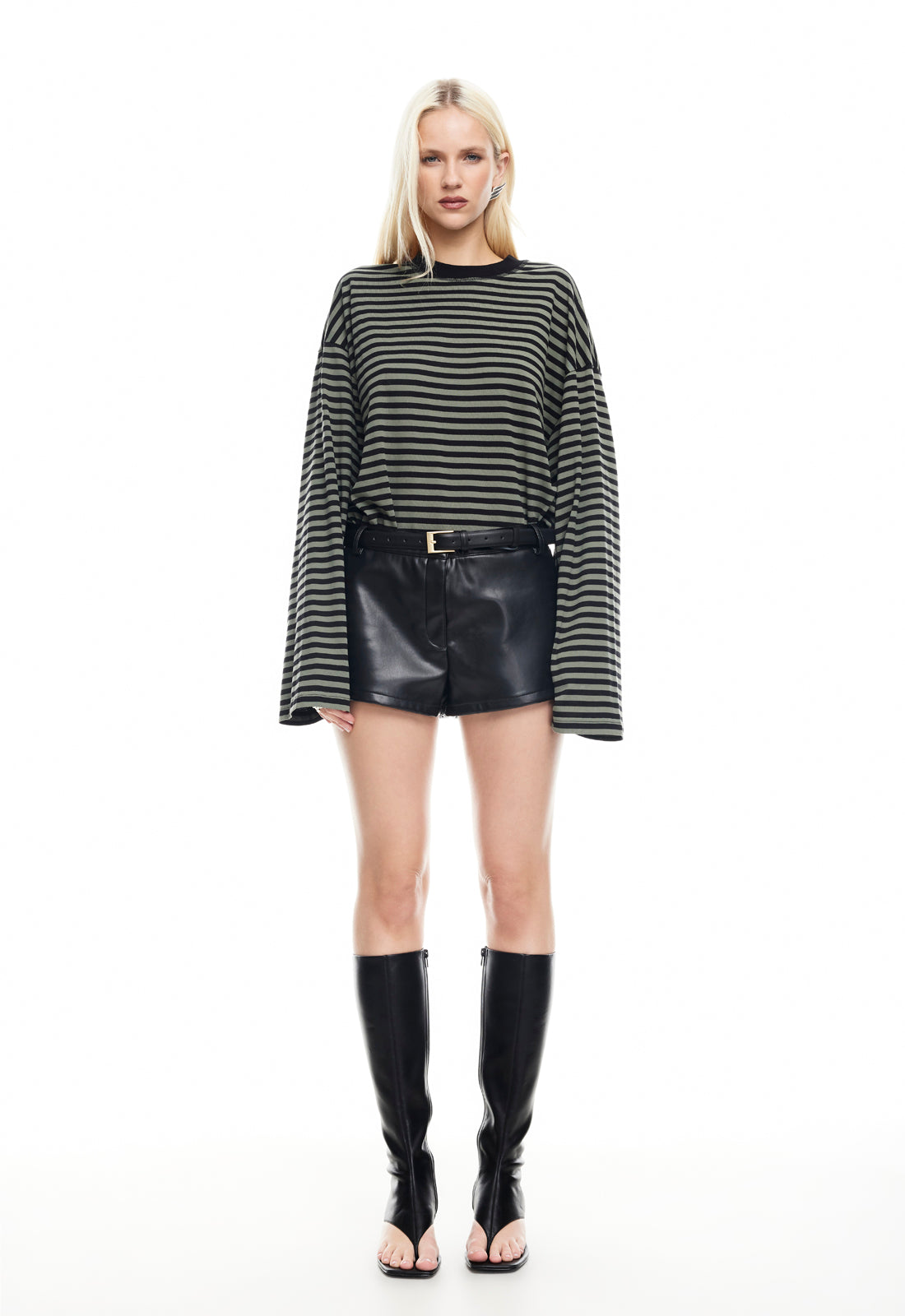 BLOOM LONG SLEEVE - FOREST STRIPE