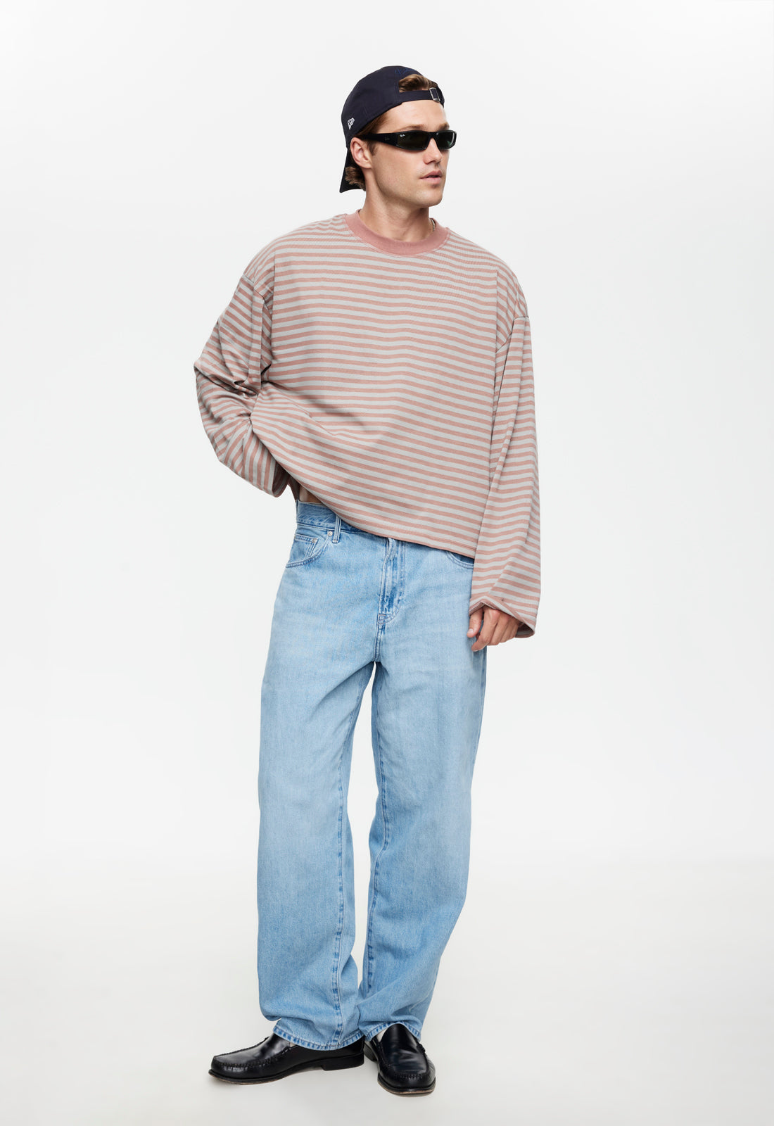 BLOOM LONG SLEEVE - MUTED PASTELS STRIPE