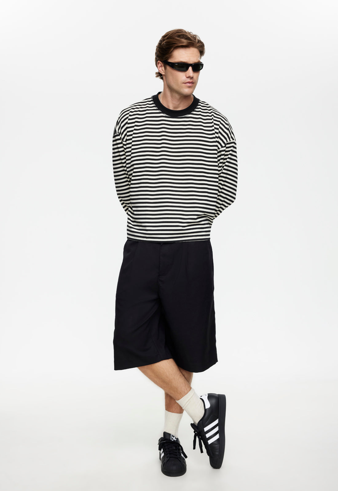 BLOOM LONG SLEEVE - ONYX STRIPE