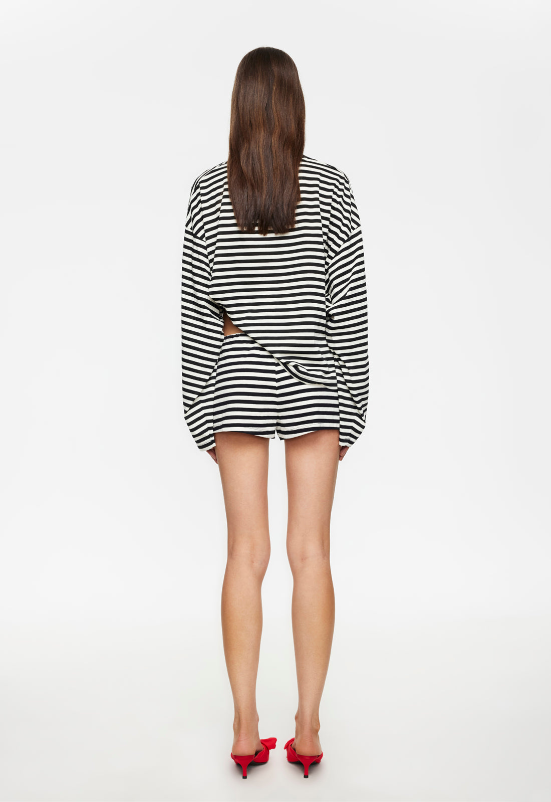BLOOM LONG SLEEVE - ONYX STRIPE