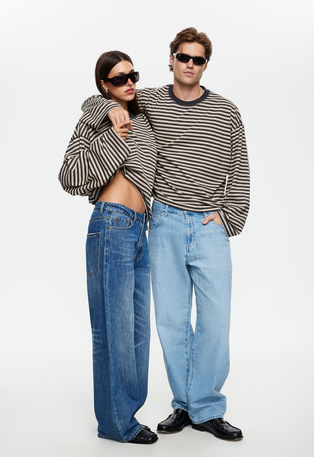 BLOOM LONG SLEEVE - SLATE STRIPE