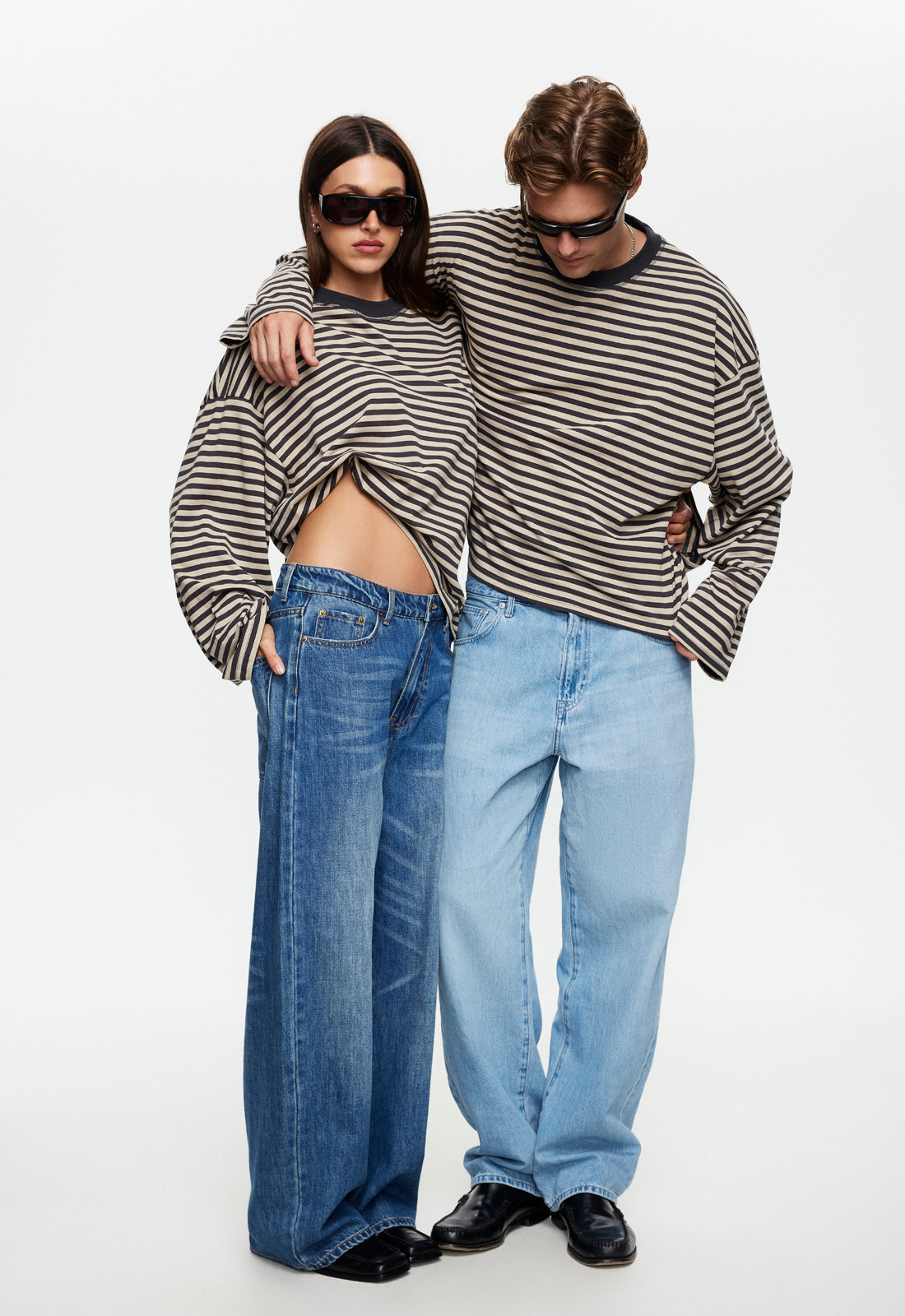 BLOOM LONG SLEEVE - SLATE STRIPE