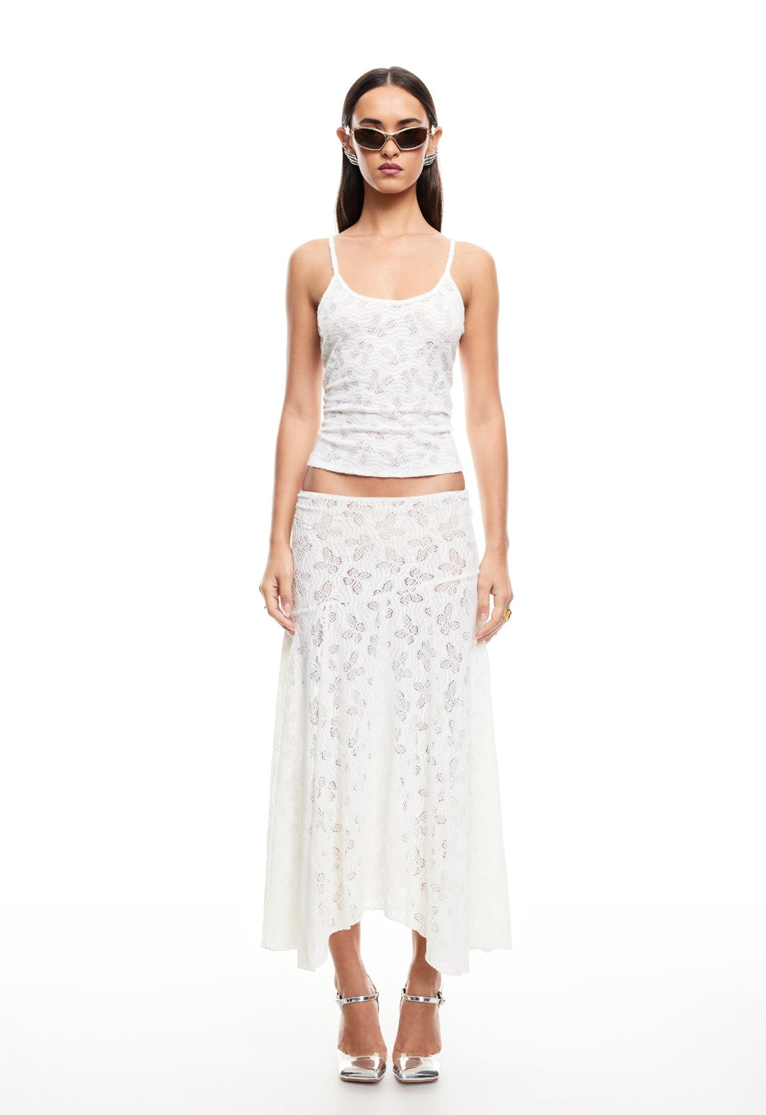 TIDAL MIDI SKIRT - FOAM