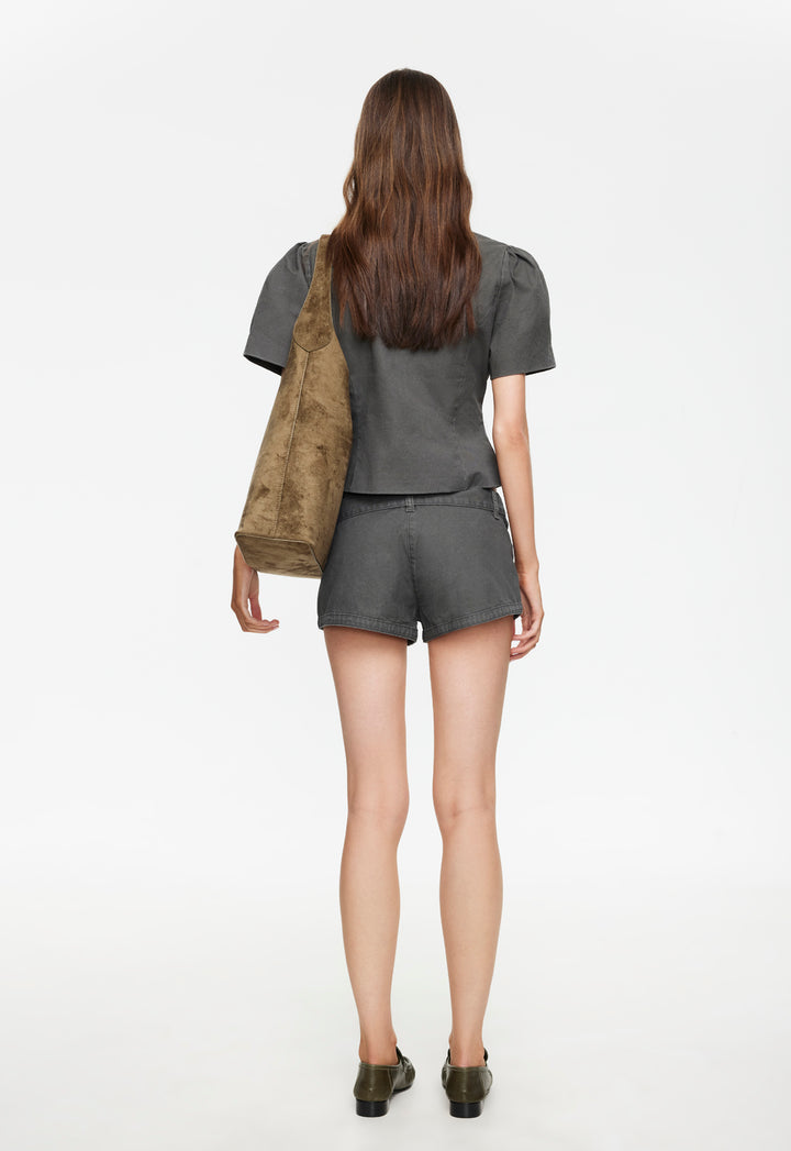 FEMME BLOUSE - MOSS