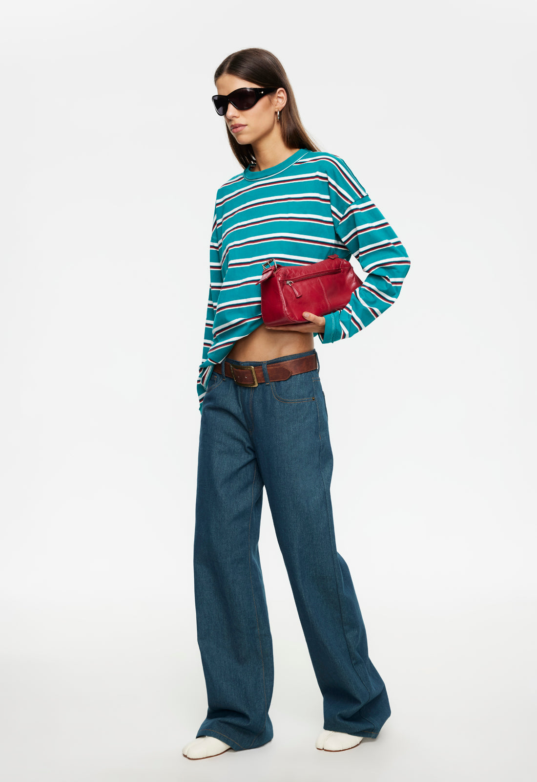 HORIZON LONG SLEEVE - FOREST STRIPE