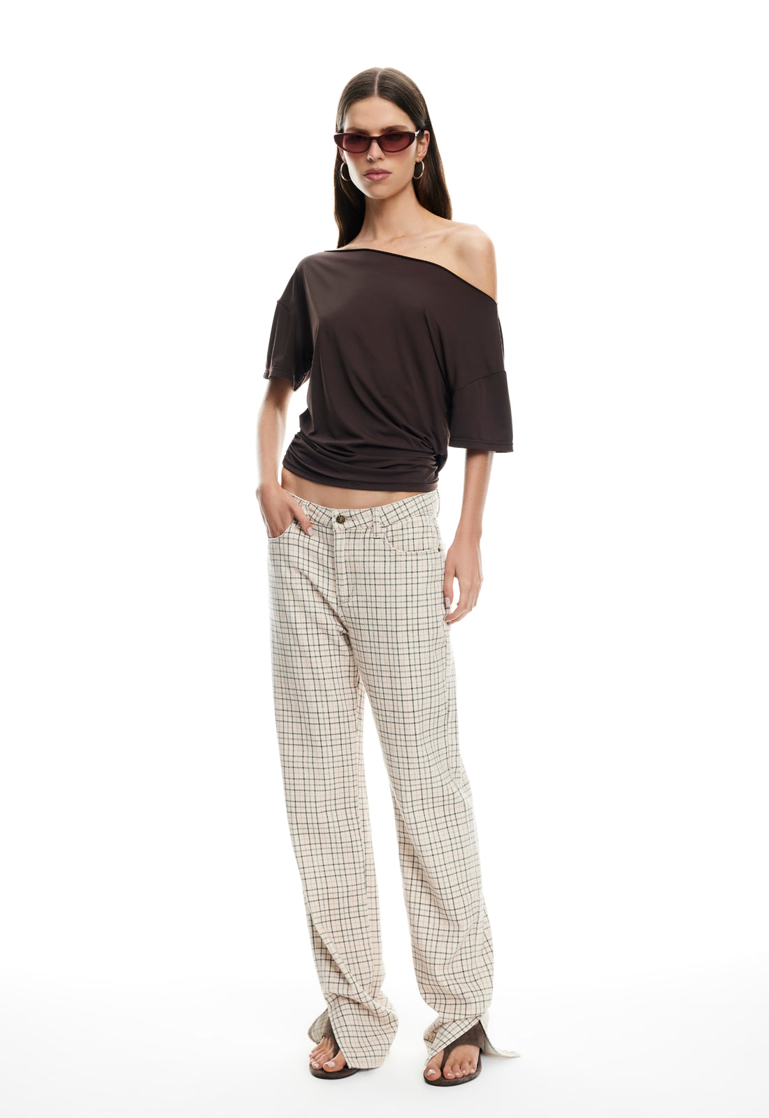 ALABAMA JEANS - ALMOND PLAID