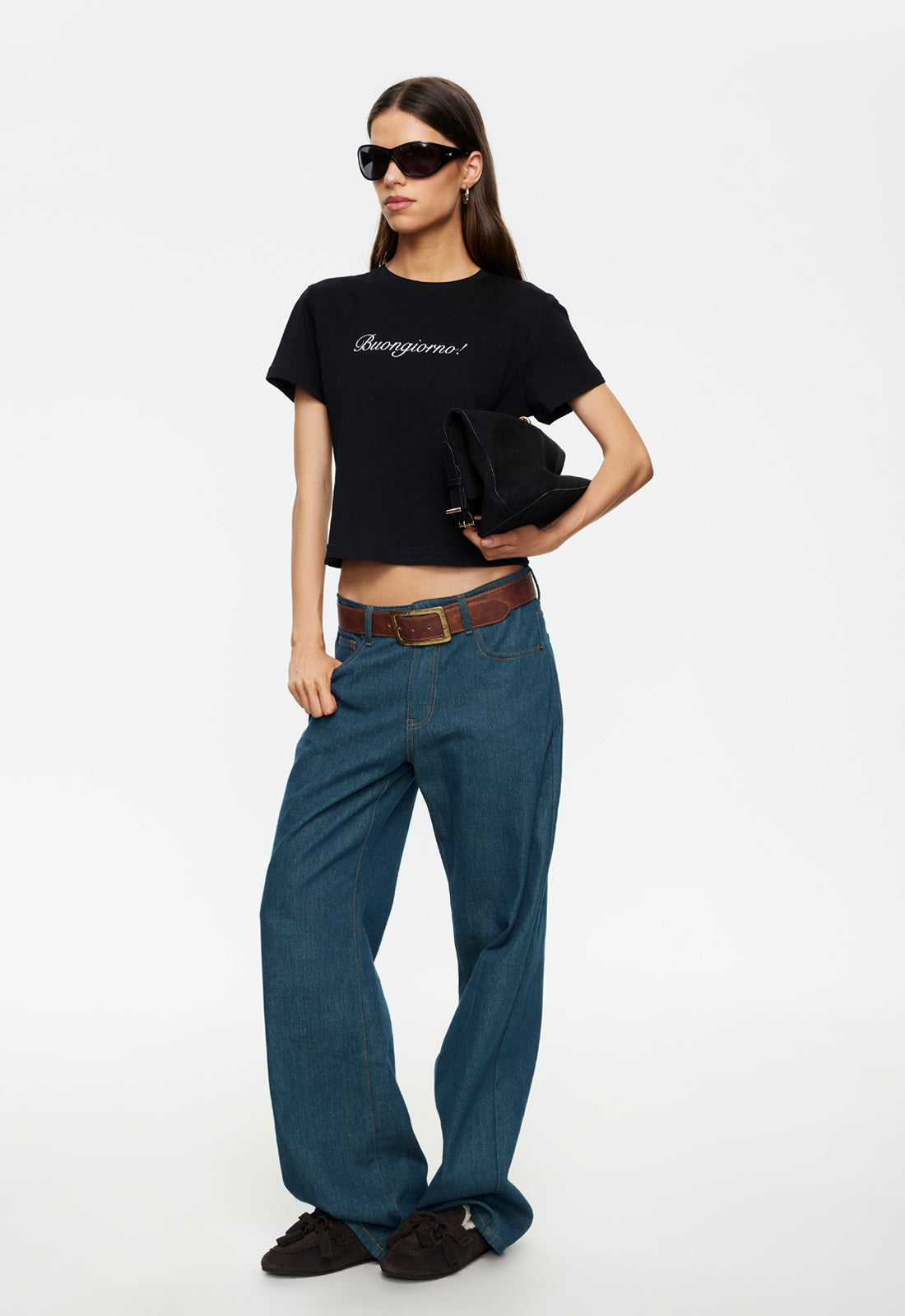 BUONGIORNO BABY TEE - NOIR