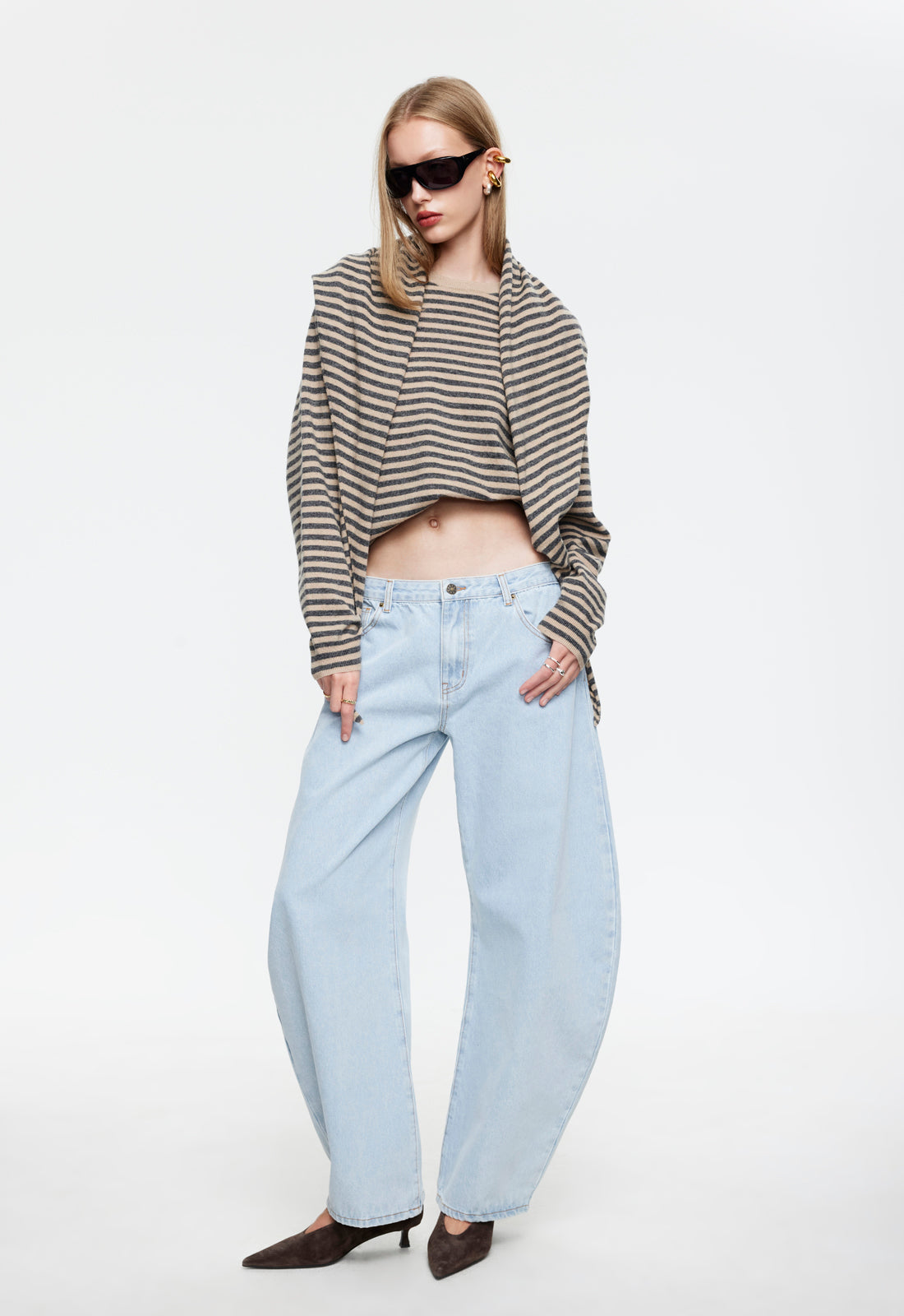 OLSEN KNIT - SLATE STRIPE