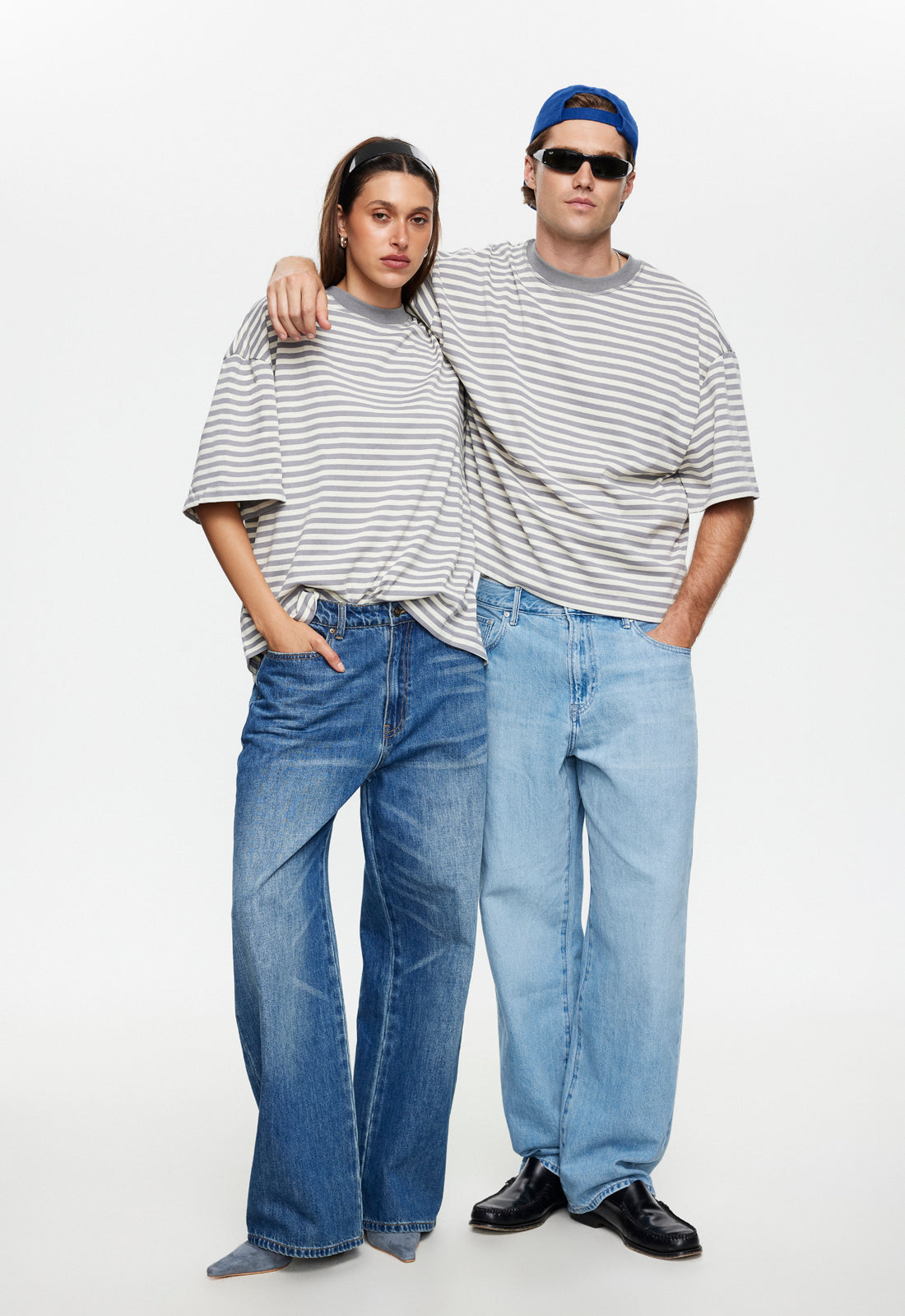 BLOOM SHORT SLEEVE - ASH STRIPE